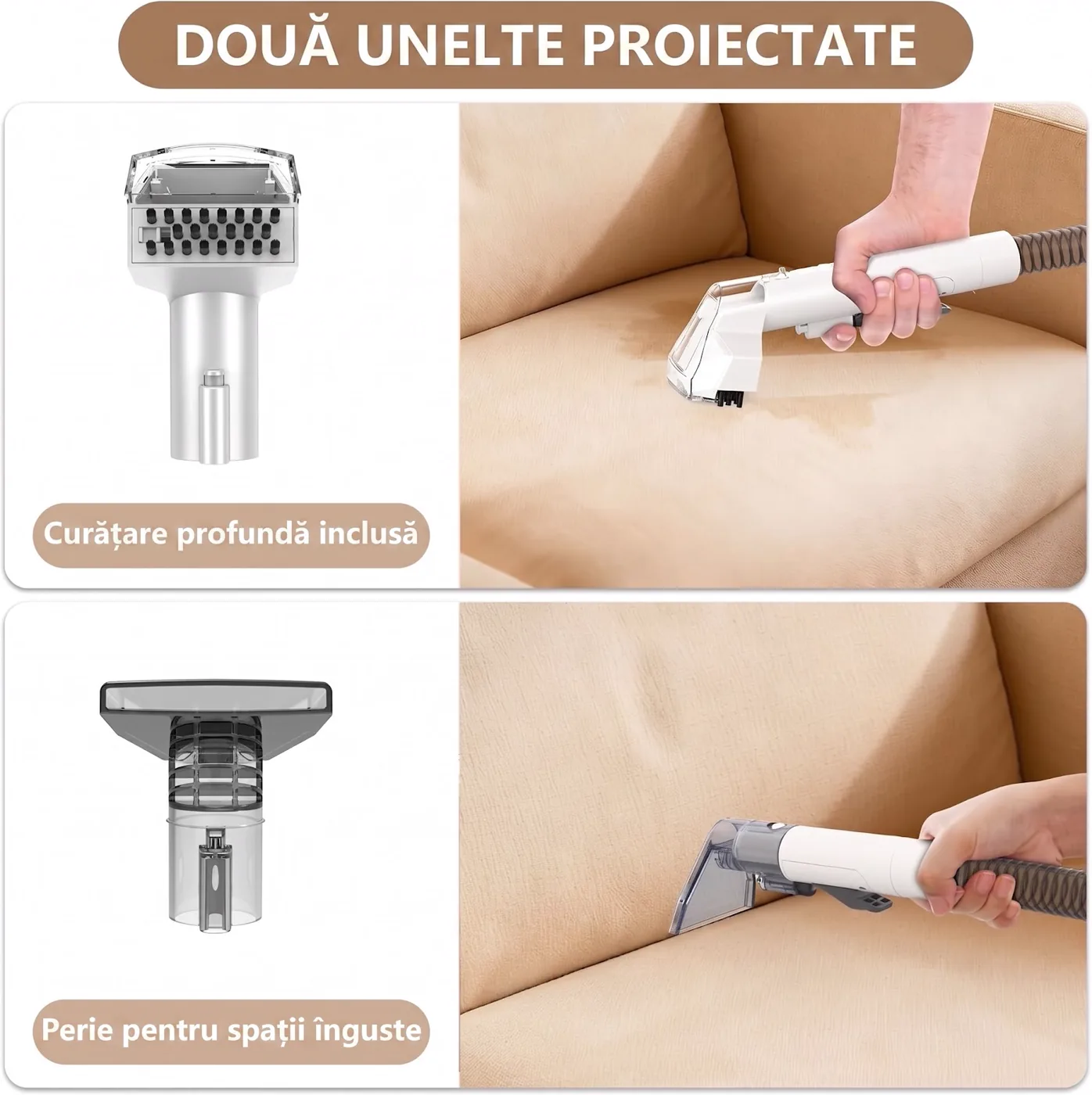 Teendow C3 — pulverizare și extracție pe o pată